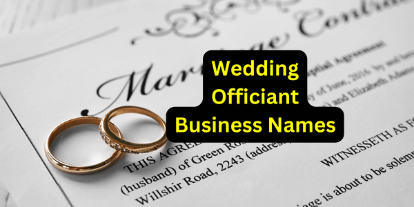 wedding officiant business names ideas